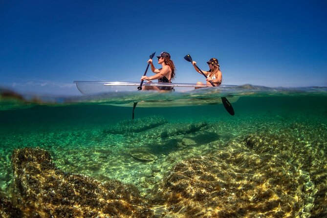 1.5-hour Clear Kayak Rentals: Explore Verudela Cave & Islands - Clear SUP Kayak in Pula at Sunset: the payoff in the first hour
