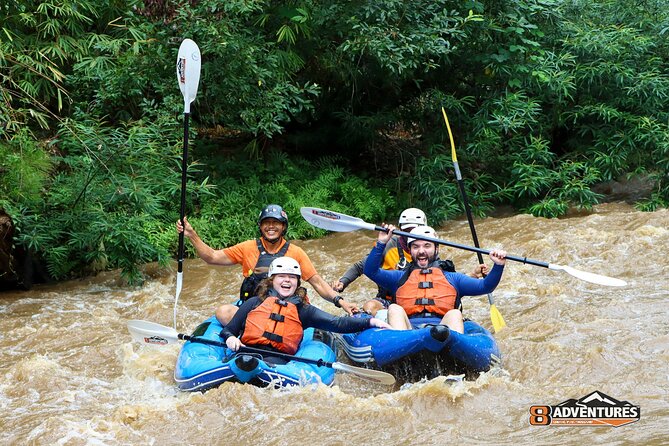10KM Inflatable Kayaking Adventure - Stop at 8Adventures Camp: the smooth setup before you paddle