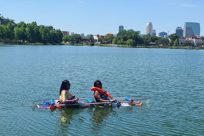 2-Hour Clear Kayak and Paddleboard(SUP) Rental in Orlando - The real route in 2 hours: downtown views, a bridge crossing, then waterfront homes