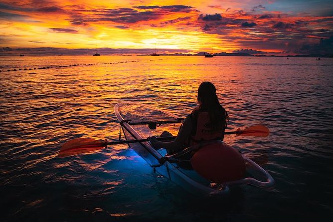 2-Hour Clear Kayak Illuminated Night Tour in Krabi - Seeing Railay after dark from a clear kayak