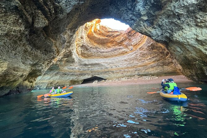 2-Hour Kayak through the Sea Caves of Benagil - Cave time is photo time, but crowds are real