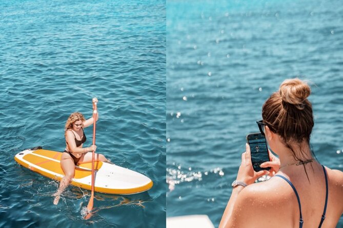5 Hour Adults Ibiza Boat Trip + lunch, 6 drinks, SUP Boards & DJ - The DJ Onboard: Ibiza Vibe With a Cruise-Ship Rhythm