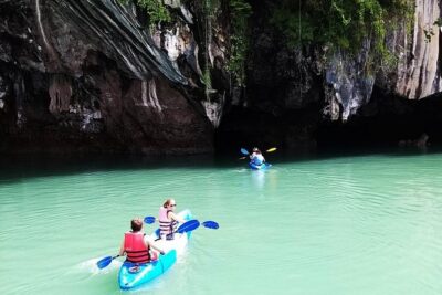 A full day exploring kayaking 3 islands (Talabeng sea cave) - Pickup, Longtail Boat Rides, and How the Day Flows