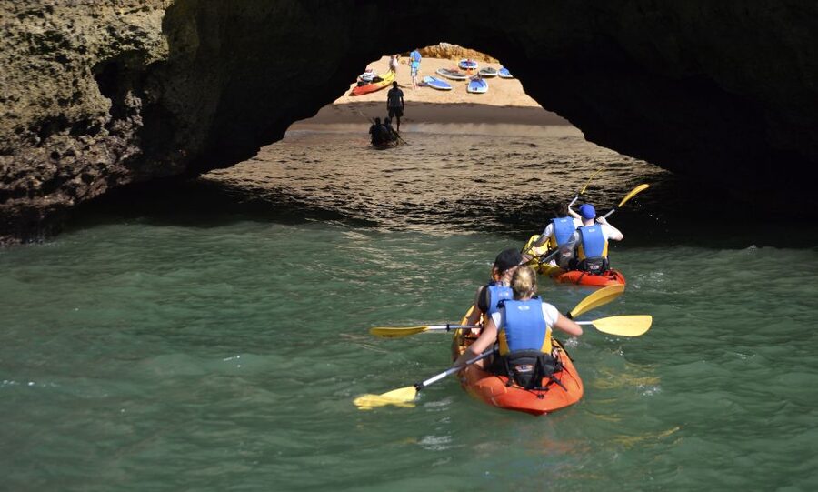 Albufeira: Algarve Kayak and Coastline Tour - Weather and sea conditions: choppy water is the real wildcard