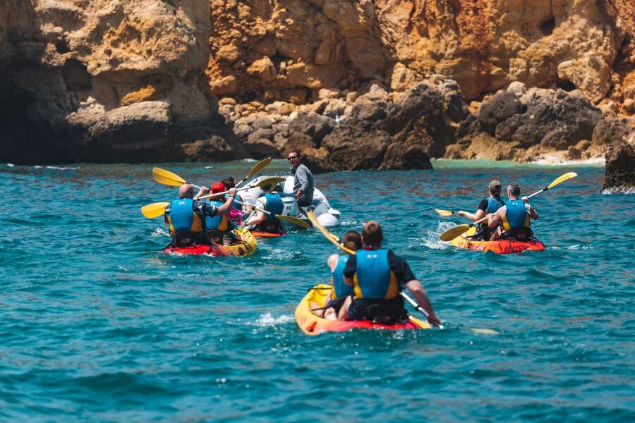Albufeira: Algarve Kayak and Coastline Tour - What to bring: swimwear and a smart plan for your phone