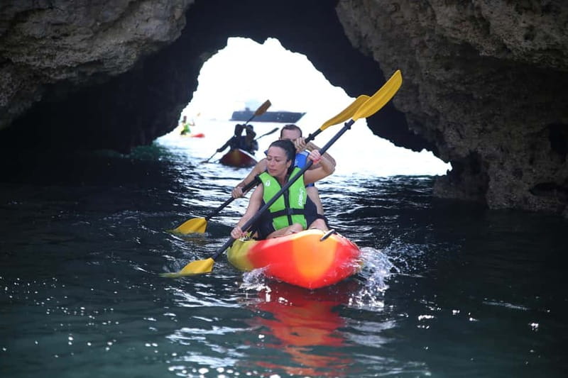 Albufeira: Caves and Cliffs Kayaking Tour - Praia das Salamitras Swim Stop: The Best Time to Stop Thinking