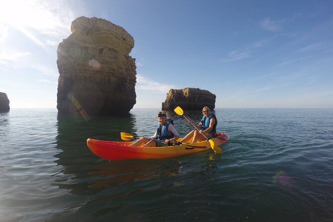 Albufeira Kayak Cave Tour – Hidden Beaches & Cliffs - Coastline caves and hidden beaches: what the kayak part feels like