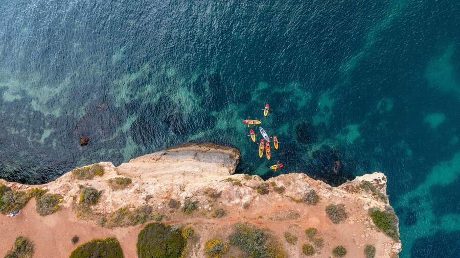 Albufeira Marina: Benagil Cave to Marinha Beach Kayak Tour - Guides and Crew: How the Experience Feels in Real Life