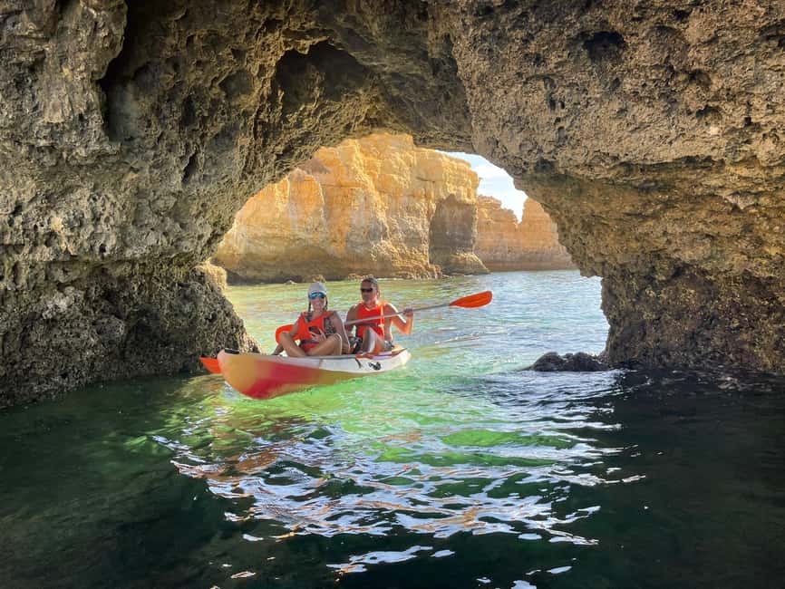 Albufeira: Secret Caves & Beaches Kayak Tour with Swim Stop - Praia das Salamitras Swim Stop: Cooling Off Without Complication