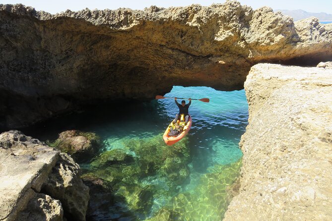 Alcudia: Guided Sea Kayaking & snorkelling Tour (day & sunset) - The sea caves: why the swim-in rule changes the experience