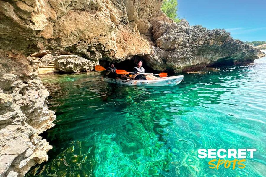 Alcudia: Guided Sea Kayaking Tour with Snorkeling - Stop 2: Paddling through cliffs, sea caves, and rock formations