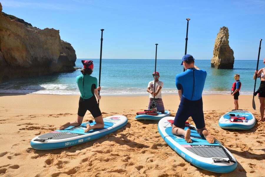 Algarve: Benagil Caves SUP Tour since 2016 - Bruno and Ana’s geology lesson: fossils, rock stories, and local secrets