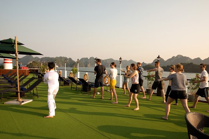 All-Inclusive 3 Day/2 Night Halong Luxury Cruise Meals, Cave, Kayaking, Swimming - Dark & Light Cave and Hang Luon: the kayaking-lagoon highlight on day 3