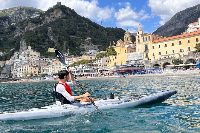 Amalfi Coast : Kayak-Snorkeling tour Pandora Cave & Hidden beach - Snorkeling on a Kayak-Access Beach