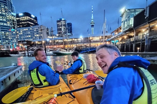 Auckland City Lights Night Kayaking Tour - Floating Beneath Sky Tower Lights