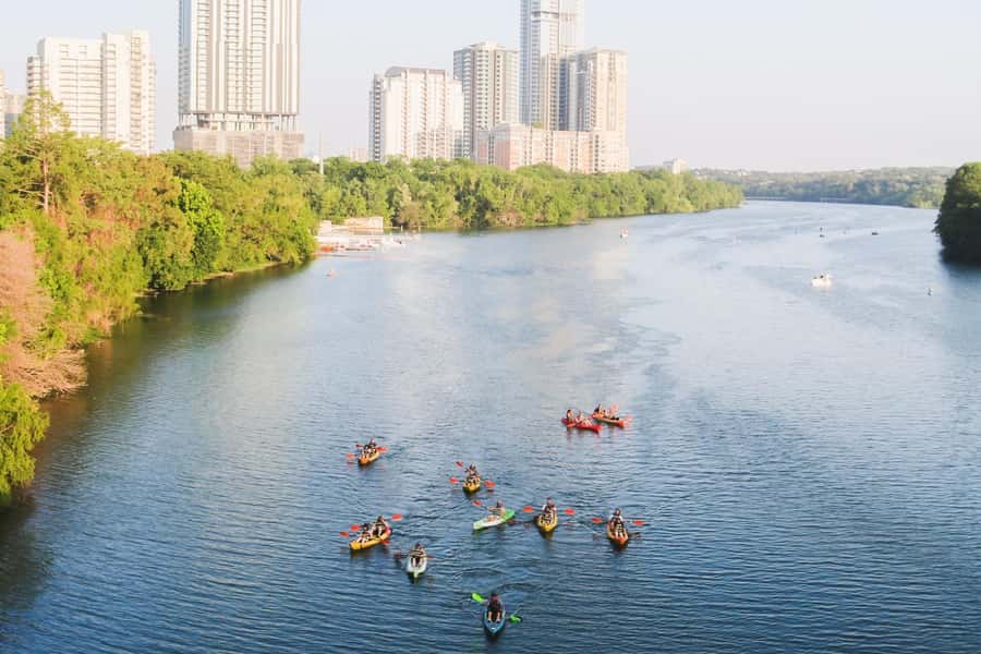 Austin: Downtown Skyline Kayaking Tour - Getting set up: the downstairs kayak desk and what to know