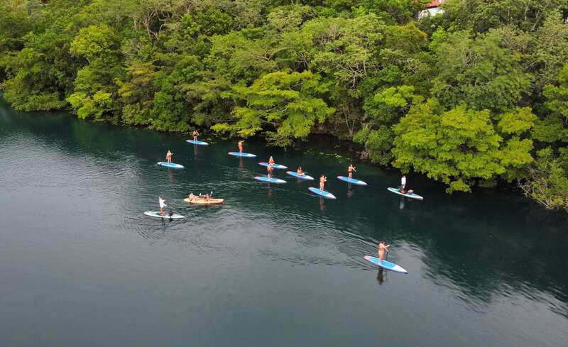 Bacalar: Sunrise Paddleboard Tour with Floating Picnic - Costera 67 and Casa China Bacalar: Getting started without stress