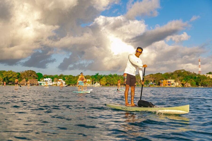 Bacalar: Sunrise Paddleboard Tour with Floating Picnic - Floating breakfast on the water: Food that matches the pace