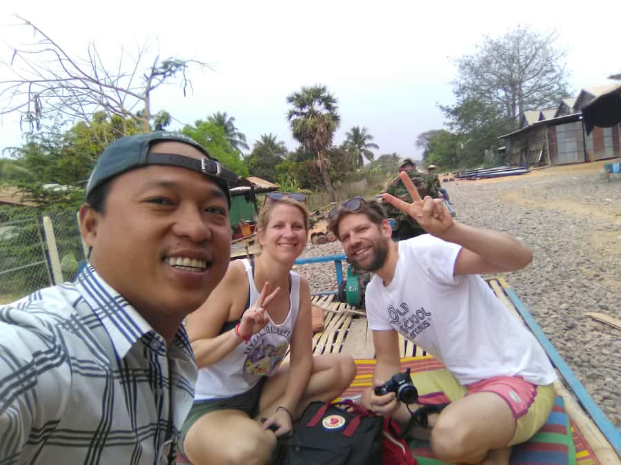 Battambang,Tuktuk and kayak, BambooTrain ,Wat Banan,Bat cave - Meet Pao and the local rhythm of the day