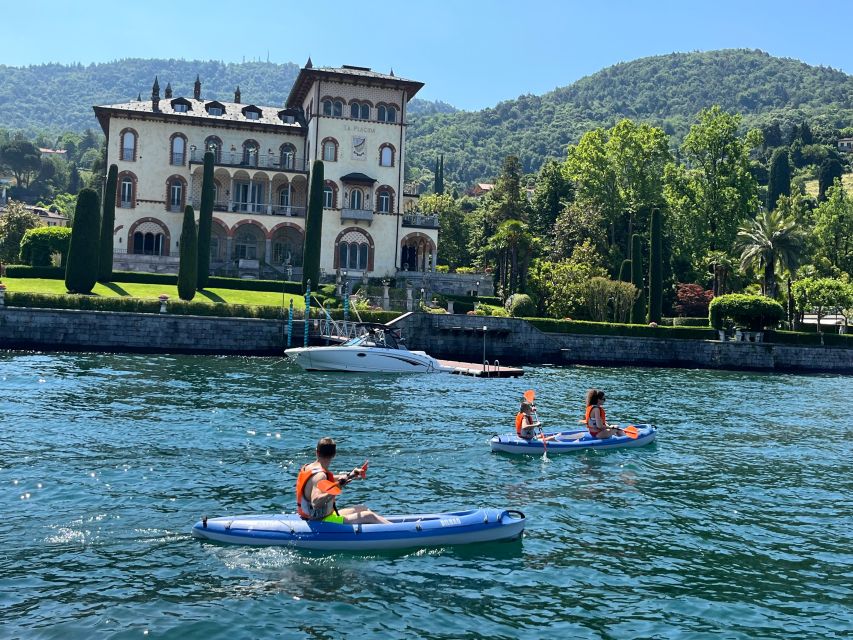 Bellagio Lake Como: Kayak Rental - Paddling toward Villa Melzi gardens from Bellagio’s shoreline