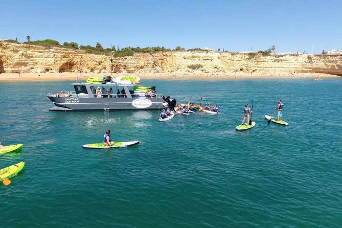 Benagil Area Kayak - Boats, music, and buying snacks on board