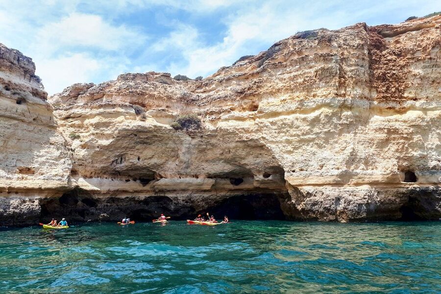 Benagil: Benagil Caves and Secret Spots Guided Kayaking Tour - The Guides: What You Gain From a Real Instruction-Heavy Tour