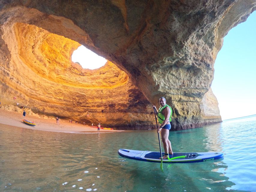 Benagil: Benagil Caves Guided Kayak Tour with Free 4K Photos - Marinha beach break and the late-stage “Algarve views” stretch