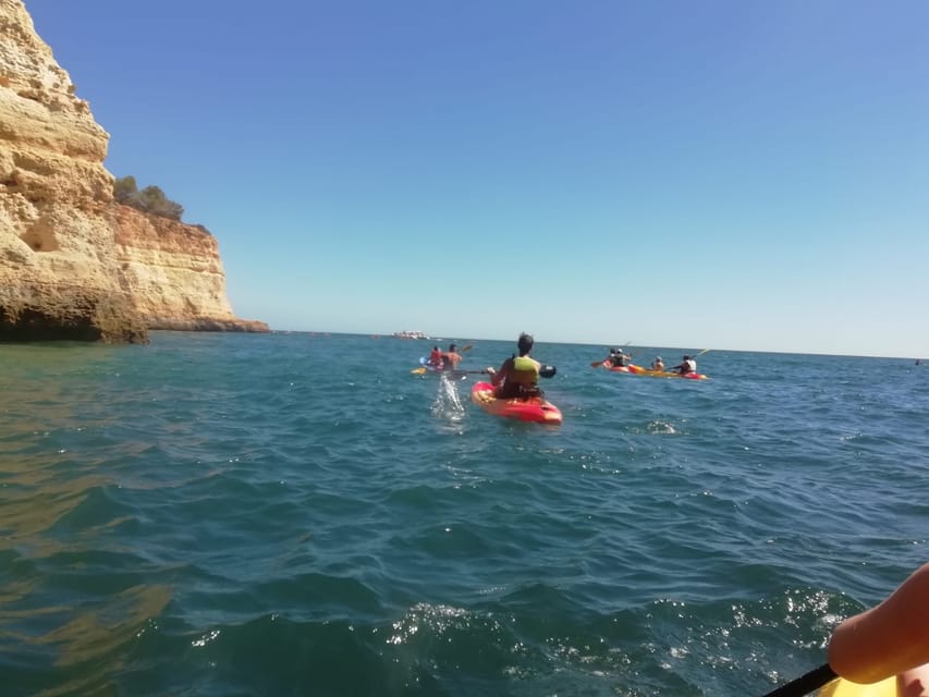 Benagil: Benagil Kayak Tour - The quiet local beach stop is where the tour turns relaxing