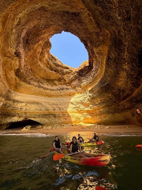 Benagil Cave - Kayak Guided tour - Where you start in Carvoeiro, and how the gear sets you up