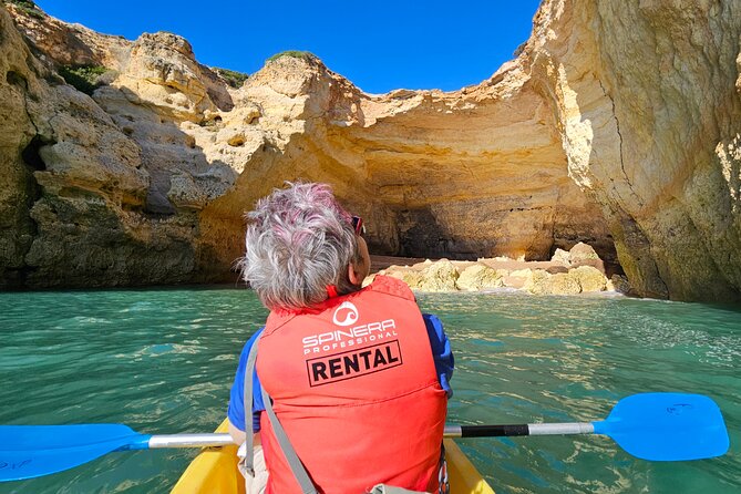 Benagil: Caves, Beaches, and Secret Spots Guided Kayak Tour - From Benagil Beach to the Sea Cave: first close-up magic