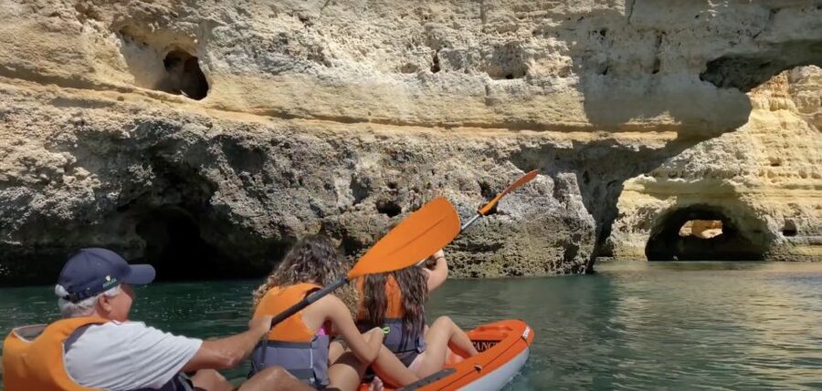 Benagil: Caves, Coves & Secret Beaches Guided Kayaking Tour - Praia da Marinha walk: a famous Algarve beach, on your terms