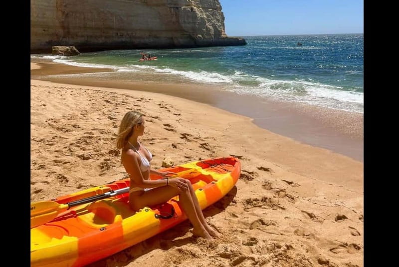 Benagil: Guided Kayak Tour inside caves and Praia da Marinha - The Benagil Beach Hop-Stop and Getting Back Up