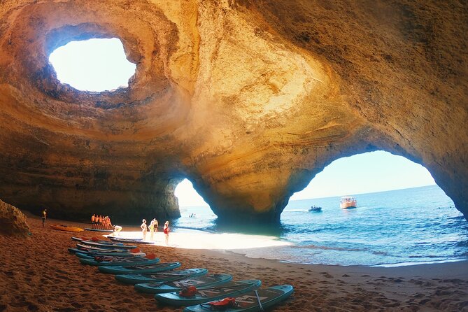 Benagil Kayak Guided Tour Secret Beaches and Caves 2h - Stop at Algar de Benagil: The Famous Cave Area, Up Close