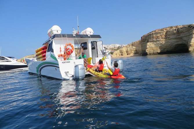 Benagil Kayak Tour On Board a Fantastic Catamaran - A Smarter Benagil Cave Plan: Boat Comfort, Then Kayaks