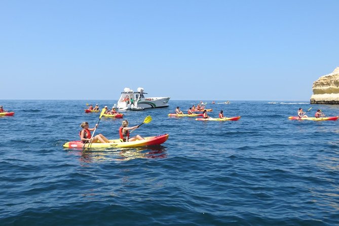 Benagil Kayak Tour On Board a Fantastic Catamaran - The Swim Moment: Cooling Off After Paddling