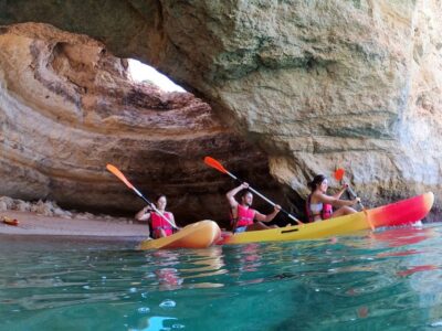 Benagil: Kayaking Adventure in Benagil Caves & Marinha Beach - How you reach the cave zone and why the route matters