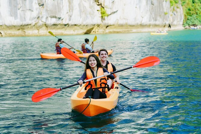 Best Price Halong 5 Star Day Cruise Buffet, Pool ,Sunset party - Ti Top Island: Swim or Climb for Panorama Views