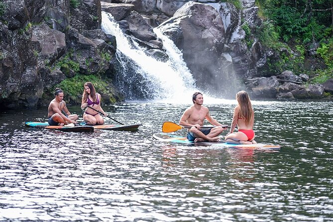 Big Island 9-Line Zipline Experience Plus Private Waterfall Swim - The private waterfall pond at Umauma: lunch, swimming, and paddling time