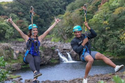Big Island 9-Line Zipline Experience Plus Private Waterfall Swim - Between lines: the “Hawaii from above” part you will want to photograph