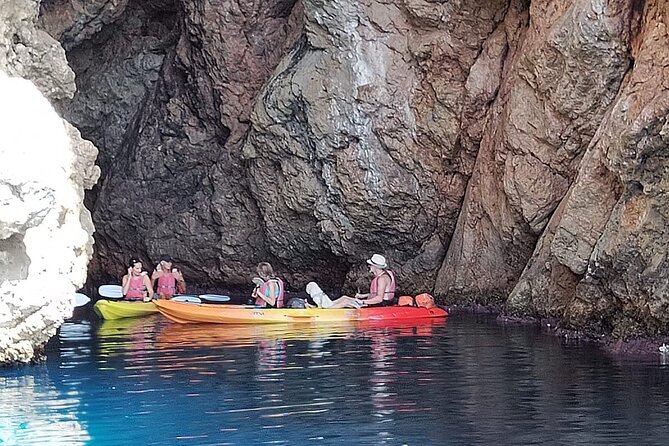 Breathtaking guided Kayak tour from Sant Elm the bay of Cala en Tió - The Cala en Tió swim and snorkel break: how to enjoy it without overthinking