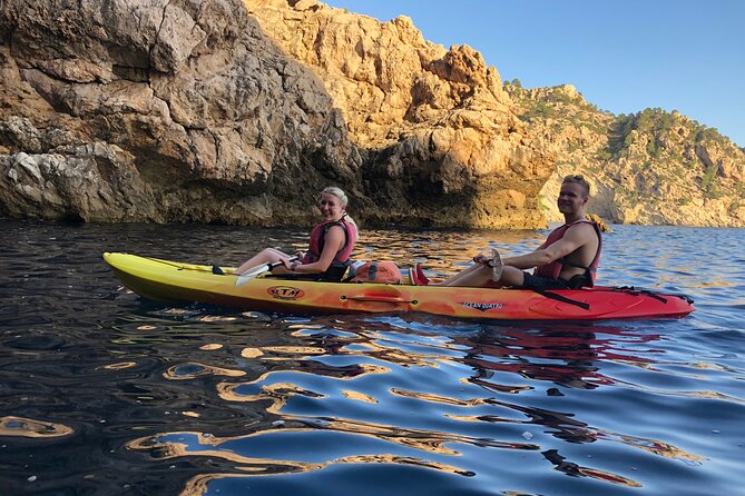 Breathtaking guided Kayak tour from Sant Elm the bay of Cala en Tió - Group size and language: English tour, practical attention