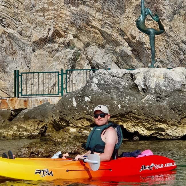 Budva: 3-Hour Paddle Board or Kayak Tour to Coastal Caves - Beach Calypso: walk, relax, and a longer snorkeling window