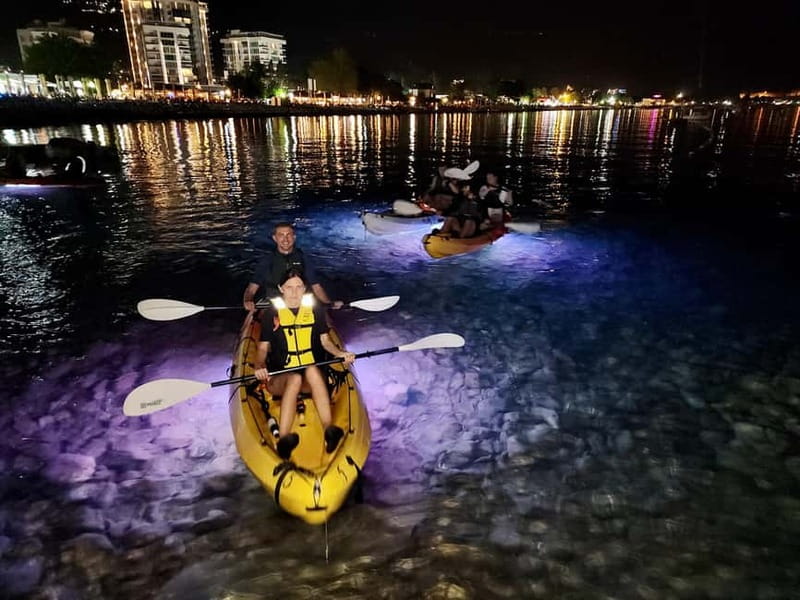 Budva: Night Lights Kayaking Tour - St. Nicholas Island at Night: The Swim Stop That Changes the Mood