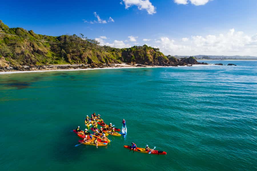Byron Bay: The Byron Bay Sea Kayak Tour - Volcanic reefs and the marine reserve: where the ocean story comes from