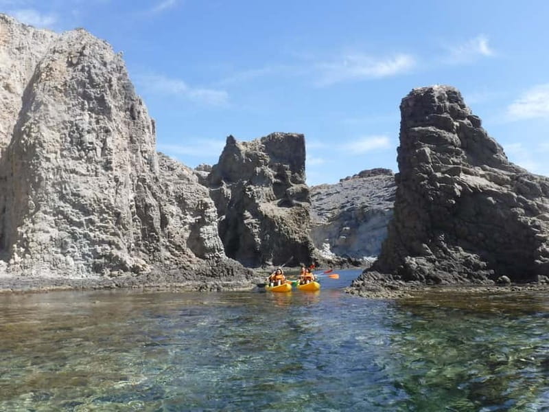 Cabo de Gata: Kayak & Snorkel Excursion in Natural Park - Cabo de Gata kayak and snorkel: volcanic coast with actual sea-life