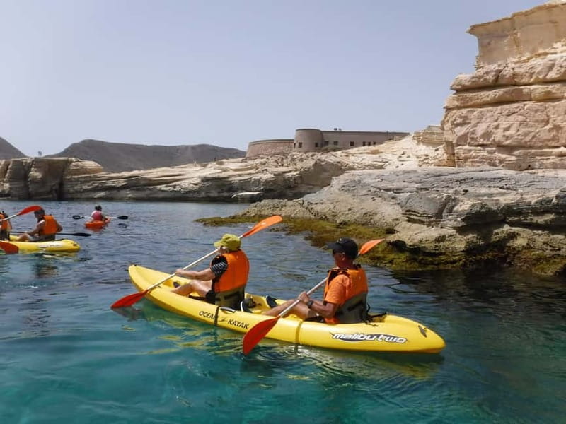 Cabo de Gata: Kayak & Snorkel Excursion in Natural Park - The 3-hour flow: practice, paddling, gear up, then a focused snorkeling window