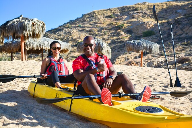 Cabo San Lucas Glass Bottom Kayak Tour and Snorkel at Two Bays - Chileno Bay: Gentle-Wave Snorkeling and Great Coral Scenery