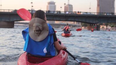 Cairo: Private Nile Kayaking Adventure with hotel transfers. - Hotel Pickup and The Cairo Kayaking Club: Getting Ready to Paddle