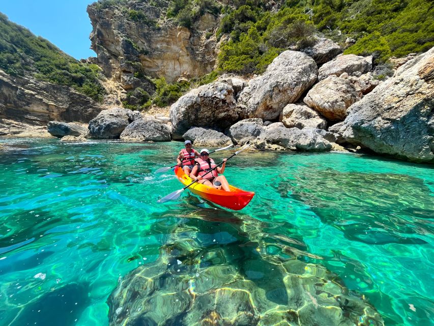 Cala Granadella: Cala en Caló Sea Cave Snorkel & Kayak Tour - Cala en Caló snorkeling stop: turquoise water with a sea cave twist