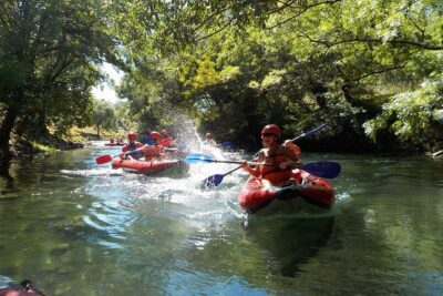 Canoe safari / rafting on river Zrmanja - Your main stretch: 4 hours down the Zrmanja canyon of Velebit